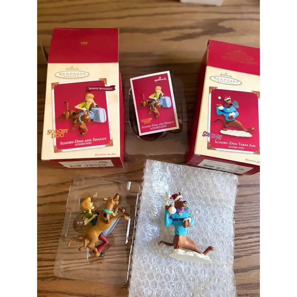 Vintage Hallmark Keepsake Scooby-Doo & Shaggy Christmas Ornaments Lot Of 8 NIB
